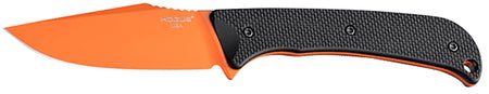 Hogue Extrak 3.30" Fixed Clip Point Plain Blade, CPM M4 Blaze Orange Cerakote, Black G10 Handle & ULTICLIP Sheath