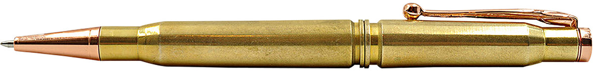 Caliber Gourmet CBG1014 Gold Brass Bullet Ballpoint Pen