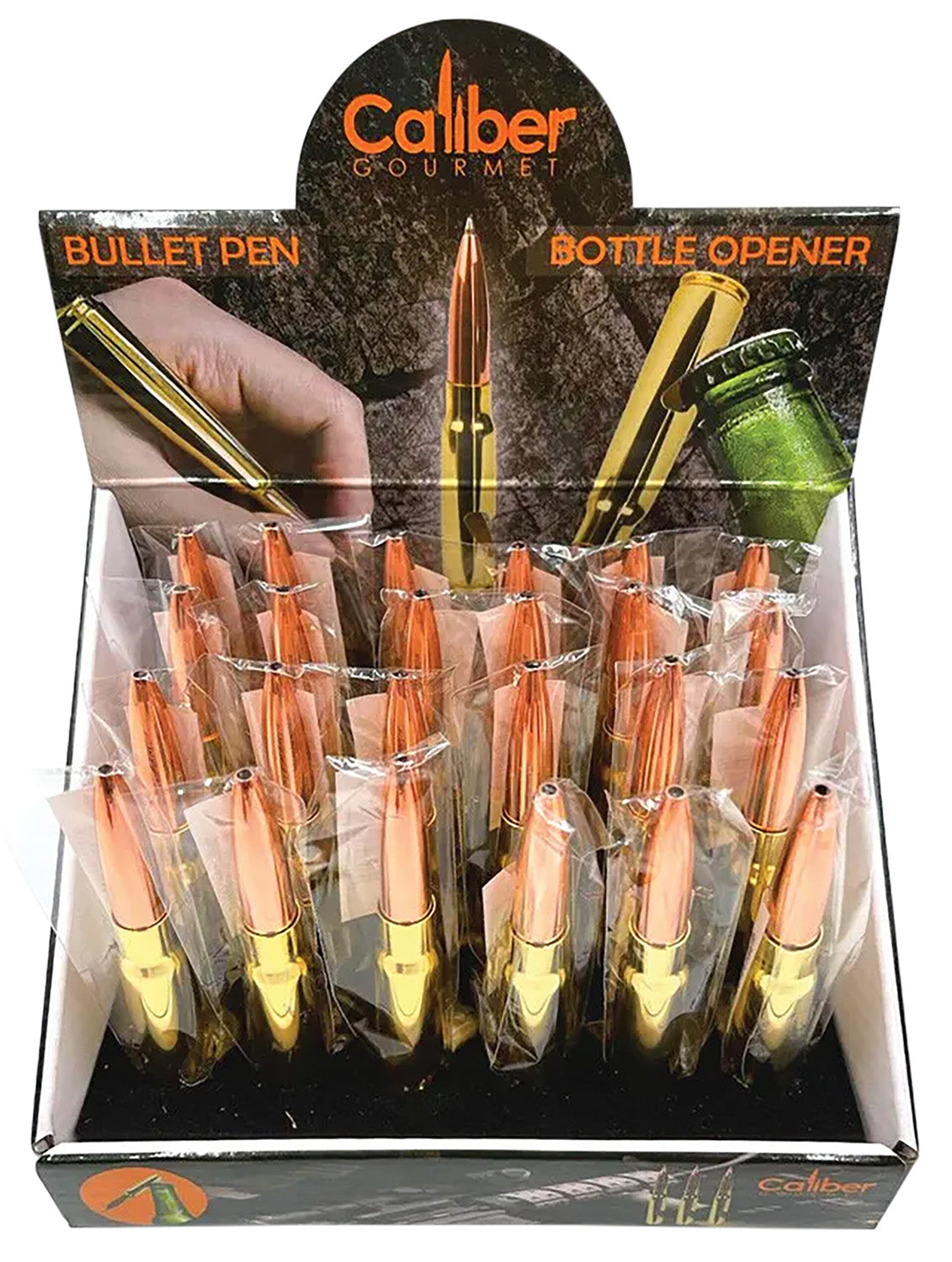 Caliber Gourmet CBGDB04 Novelty Bullet Ball Point Pen Gold 24