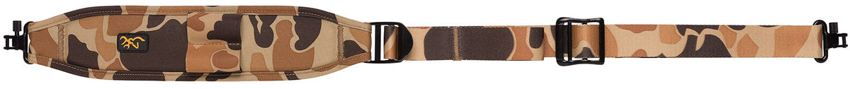 Browning 122195812 All Season Vintage Tan Adjustable Neoprene Sling Rifle/Shotgun with Cartridge Loops