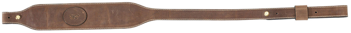 Browning 122503 Santa Fe Crazy Horse Leather Adjustable Sling Brown with Padded Suede Back