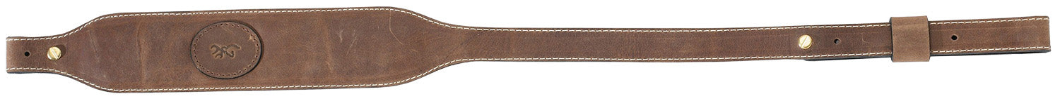 Browning 122503 Santa Fe Crazy Horse Leather Adjustable Sling Brown with Padded Suede Back