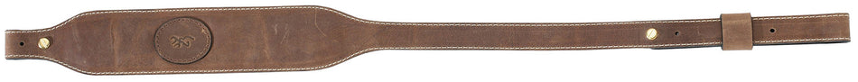 Browning 122503 Santa Fe Crazy Horse Leather Adjustable Sling Brown with Padded Suede Back
