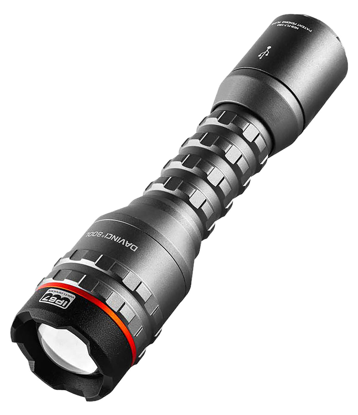 NEBO Davinci 800L NEBFLT1063 Flashlight Gray 800 Lumens White LED Rechargeable