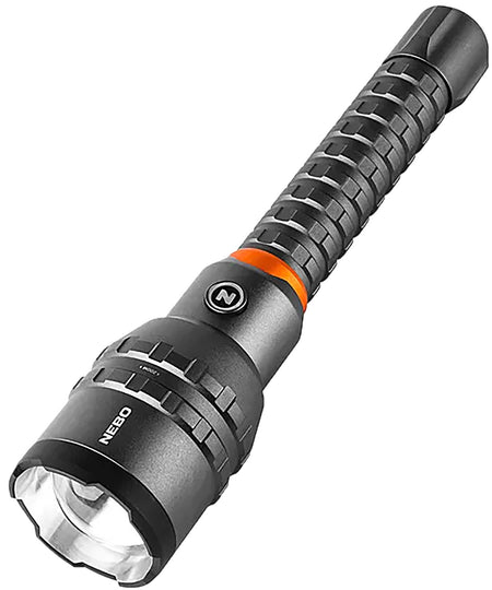 NEBO Davinci 12000L Black Anodized LED Flashlight with Power Bank