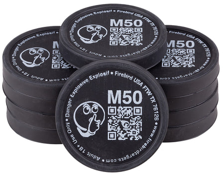 Firebird USA M50 50mm Moderated Low-Noise Airgun Reactive Detonating Shooting Target 10 Pack