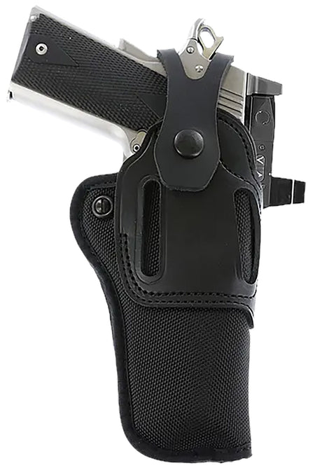 Galco SA95RB Switchback Ambidextrous Belt Holster Black Hybrid Leather-Synthetic Strongside Crossdraw
