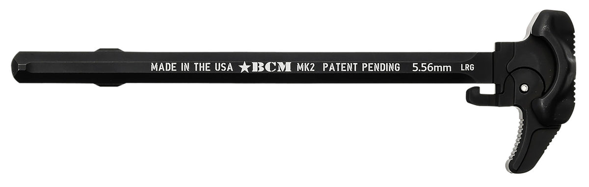BCM GFHMK2LRG AR-15 MK2 Asymmetric Charging Handle Large Black 7075 T6