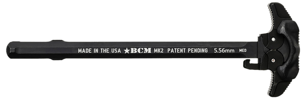 BCM GFHMK2LRGAMBI AR-15 MK2 Ambi Charging Handle Large Black 7075 T6