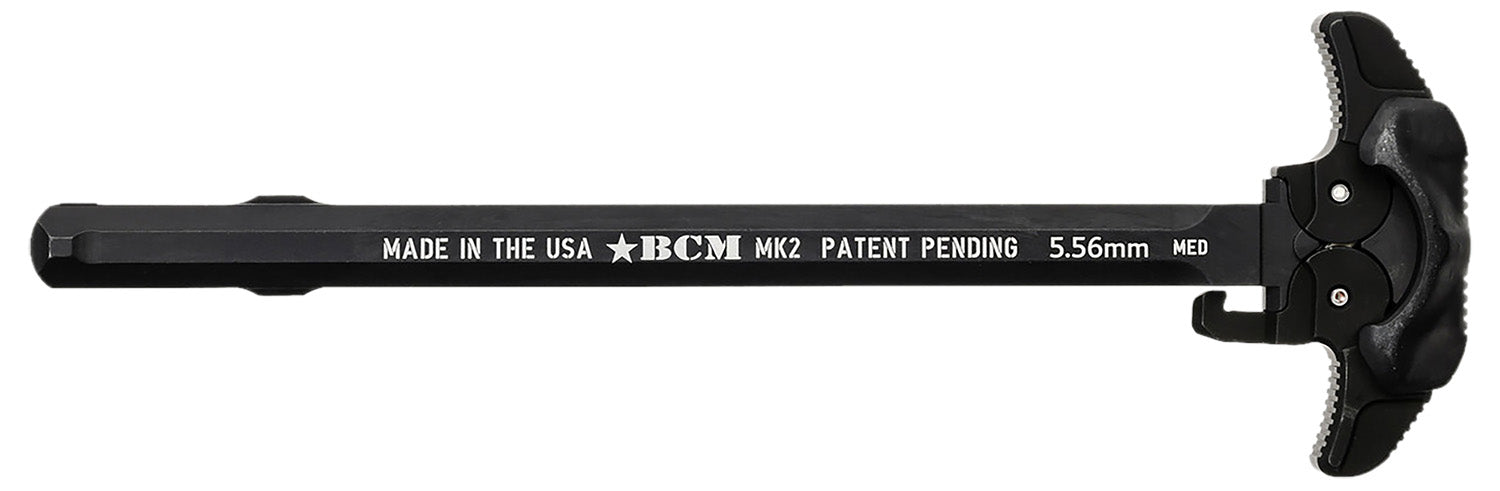 BCM GFHMK2LRGAMBI AR-15 MK2 Ambi Charging Handle Large Black 7075 T6