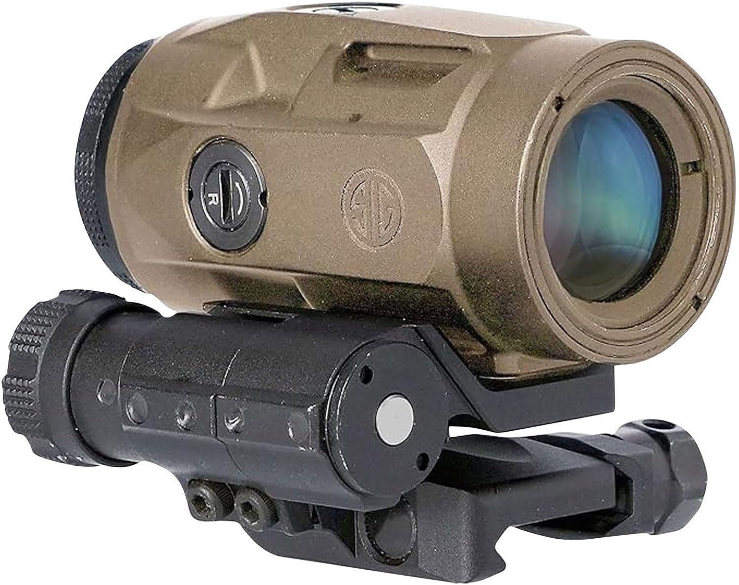 Sig Sauer Juliet3-Micro 3x22mm 90-Degree Push Button Flip Mount FDE