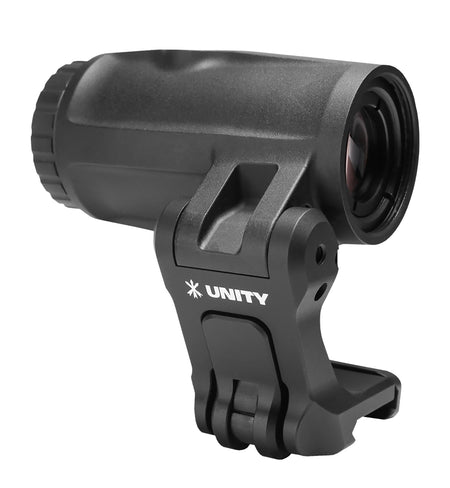 Unity Tactical FAST FTC 4X Optic Magnifier with QD Lever Mount, Black