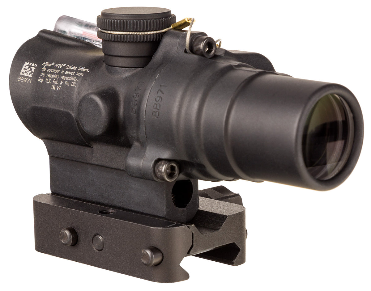 Trijicon 400330 ACOG TA44 Riflescope 1.5x16mm Matte Black Anodized Illuminated Red Circle w/Dot Reticle