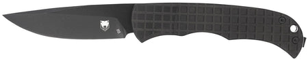 CobraTec Cyclone Hidden Release Flip Open 3" Black TiCN D2 Steel Blade, 4" Black Aluminum Handle