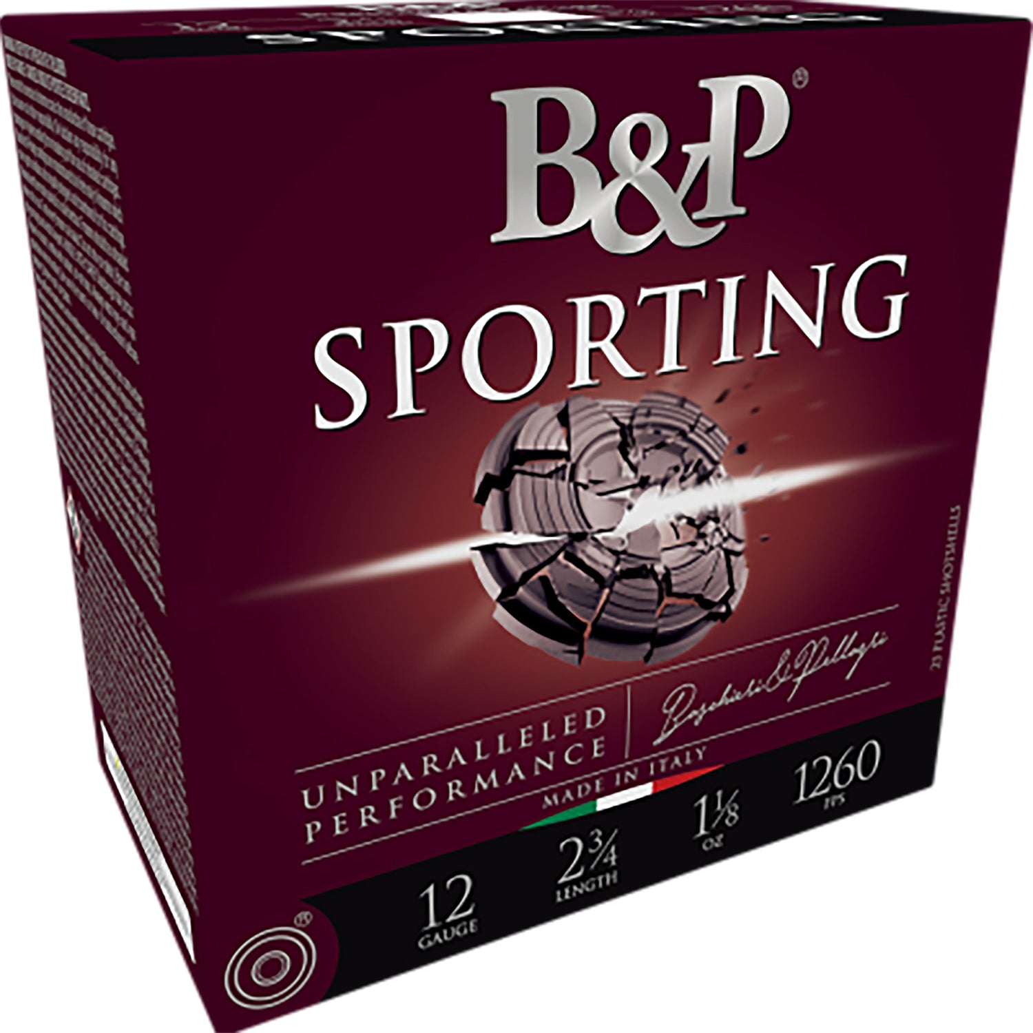 Baschieri and Pellagri 12 Gauge Shotgun Ammo Sporting 2.75 in 1 oz #8
