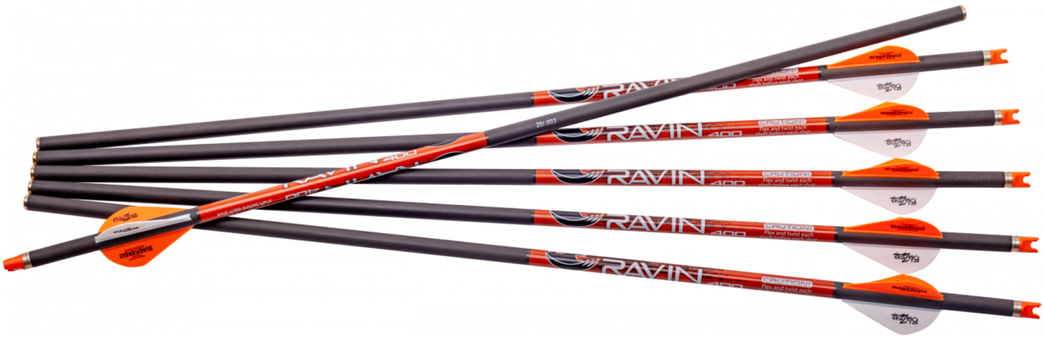 Ravin R138 6-Pack .003" 400 Grain Crossbow Arrows