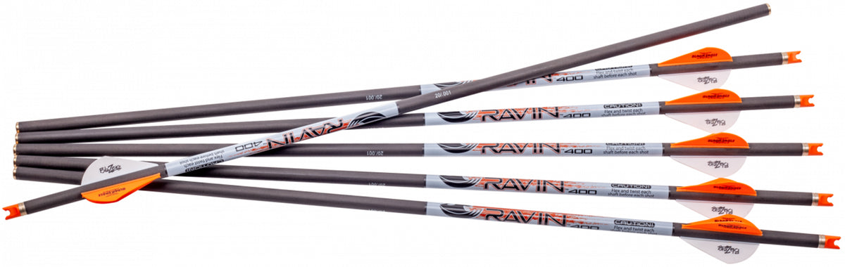 Ravin R139 6-Pack .001" 400 Grain Crossbow Arrows