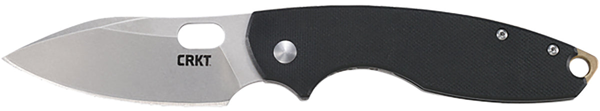 CRKT 5317D2 Pilar III 2.97" Folding D2 Steel Blade with Stonewashed Finish, Black G10 Handle