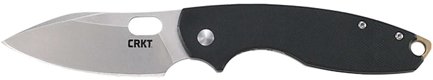 CRKT 5317D2 Pilar III 2.97" Folding D2 Steel Blade with Stonewashed Finish, Black G10 Handle