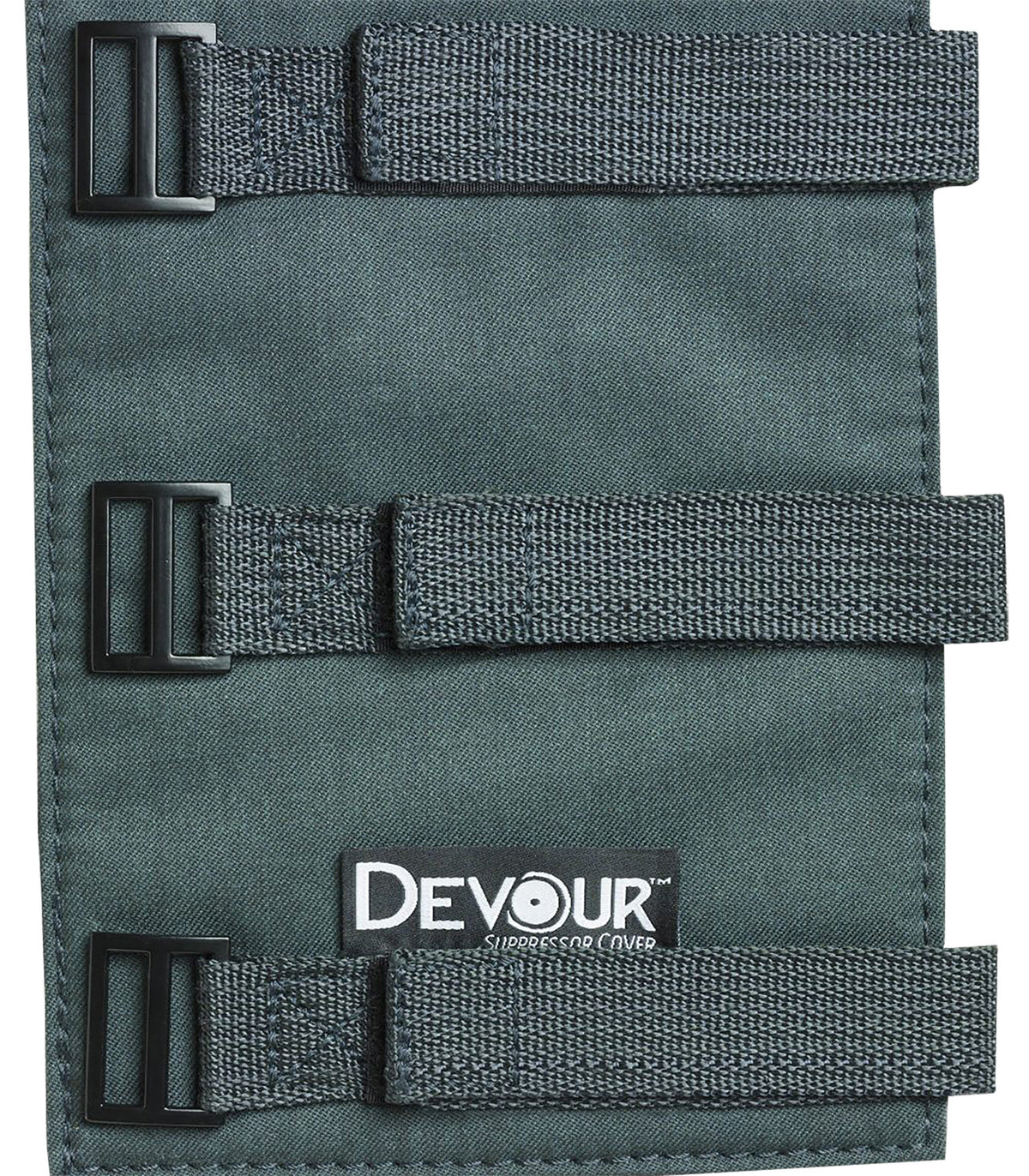 Devour 9" Gray Suppressor Cover with Adjustable Straps and 1800F Rated Felt