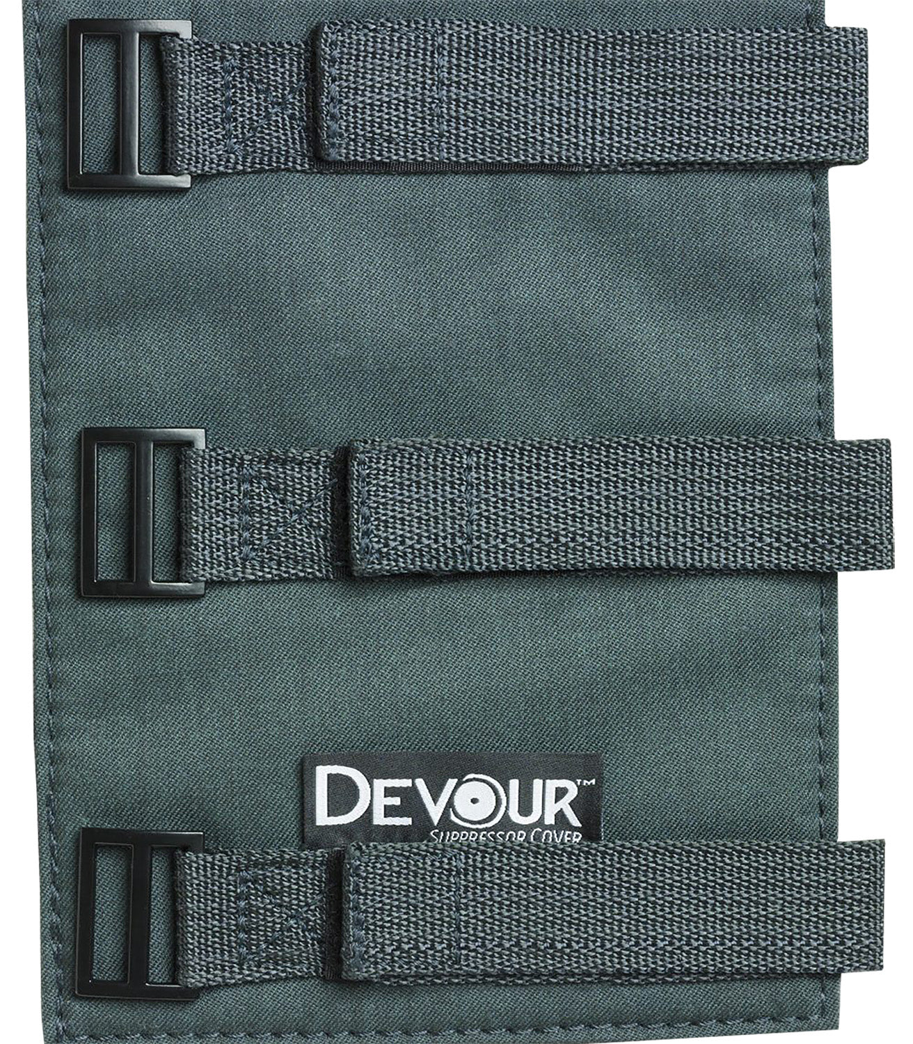 Devour 9" Gray Suppressor Cover with Adjustable Straps and 1800F Rated Felt