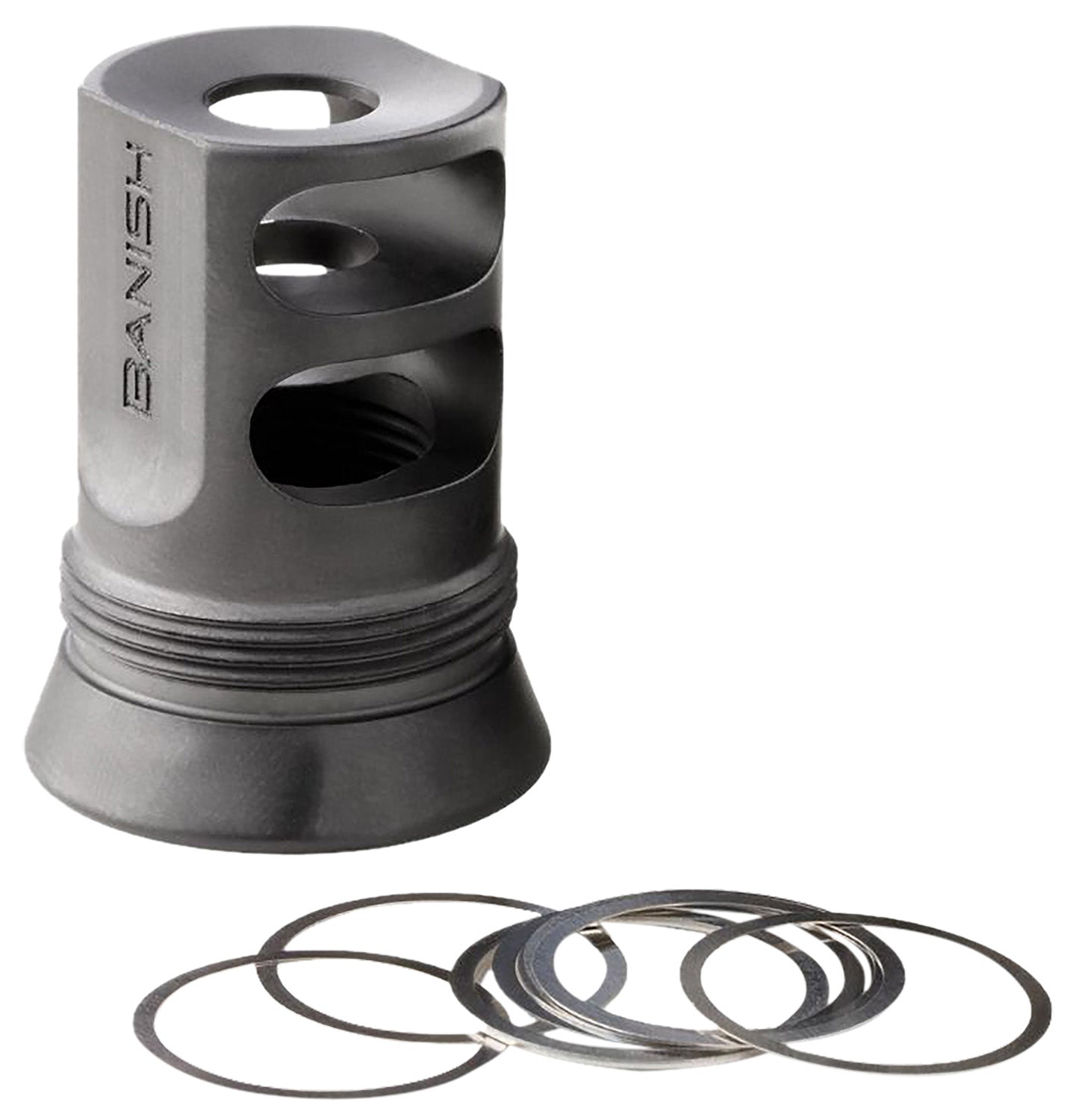 Banish 30 Gold Replacement Muzzle Brake 1/2x28 with Shim Kit