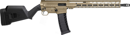 CMMG 94AC80FCT Dissent BR4 *CA Compliant 9mm Luger 10+1 16.10" Black Nitride Threaded Barrel, Coyote Tan Cerakote Picatinny Rail Aluminum Receiver, Magpul SGA Black Polymer Stock