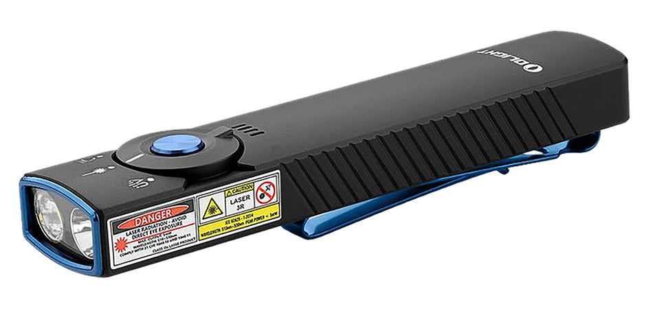 Olight Arkfeld Pro Black 1,300 Lumens White LED with Green Laser and UV EDC Flashlight