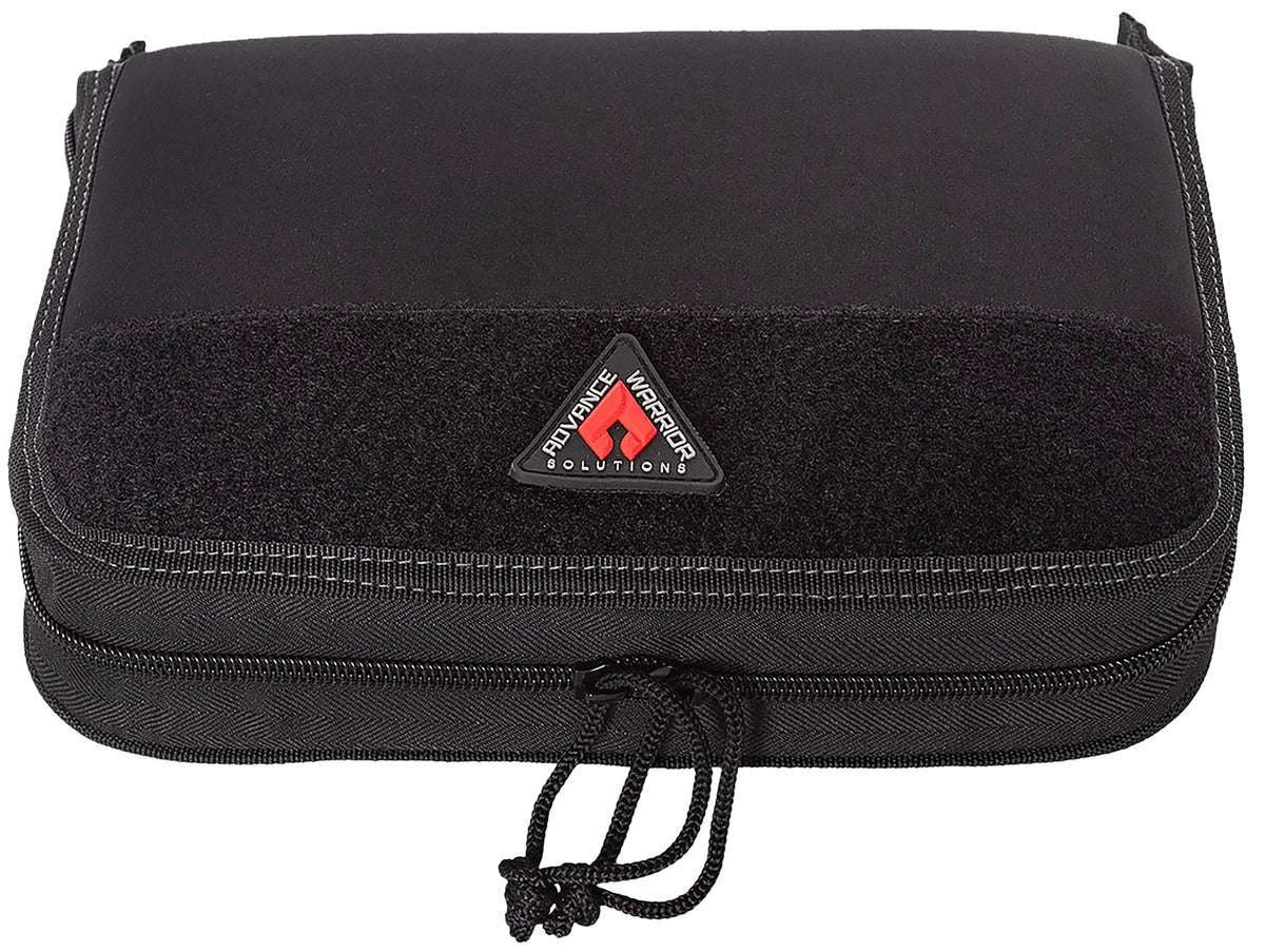 Advance Warrior Solutions Single Pistol Case 9.5" Black Durable Soft Fabric for Most Standard Pistols