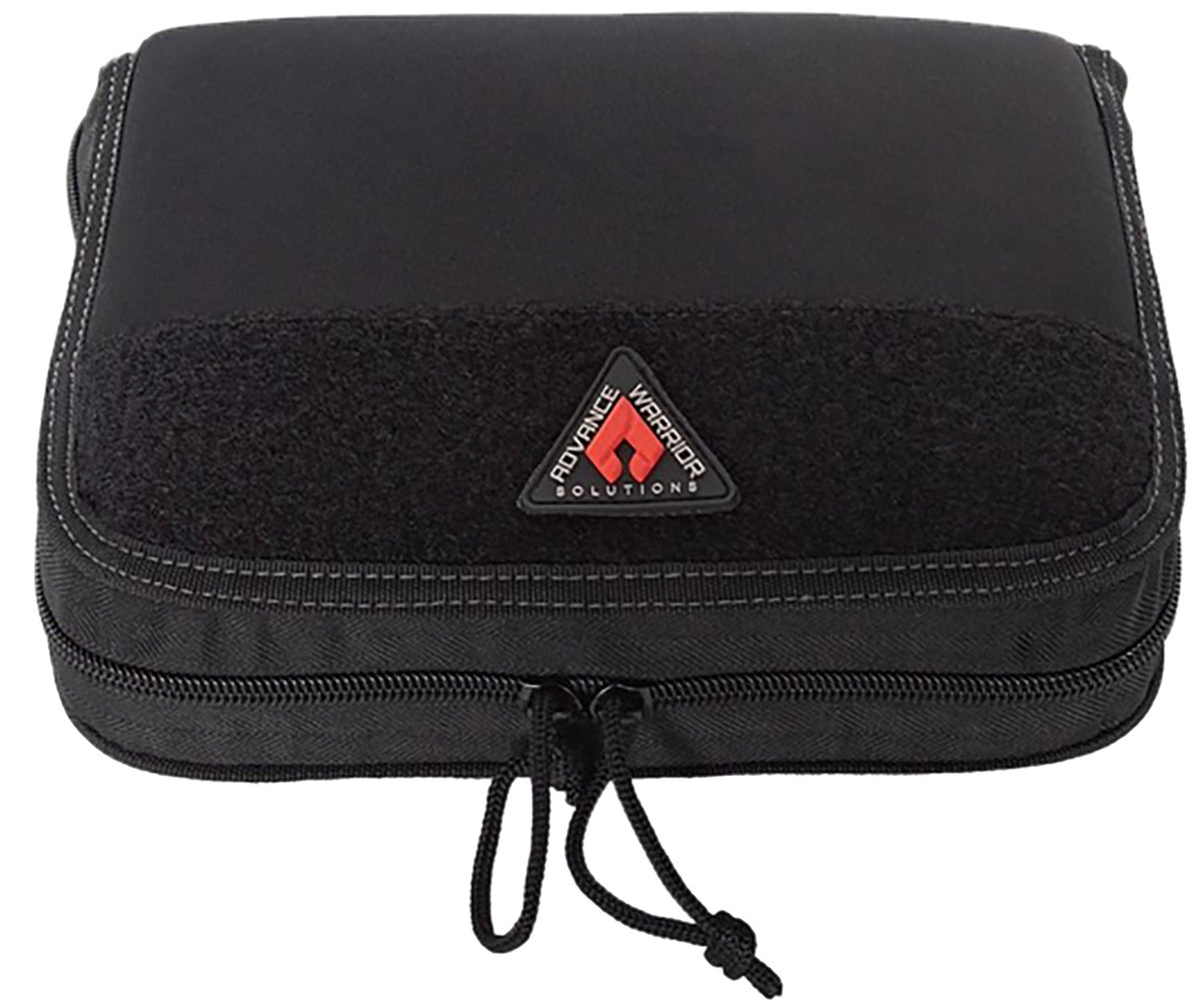 Advance Warrior Solutions Single Pistol Case 10" Black Durable Soft Fabric for Most Standard Pistols