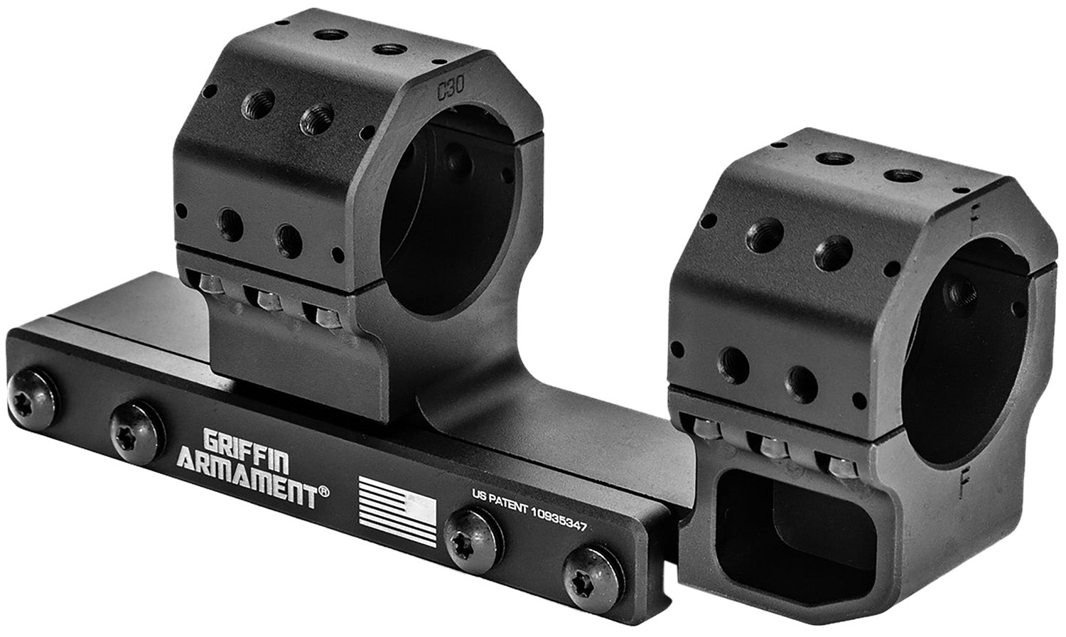 Griffin Armament GSMC1425H34MM 34mm Tube Cantilever Scope Mount Black 15 MOA