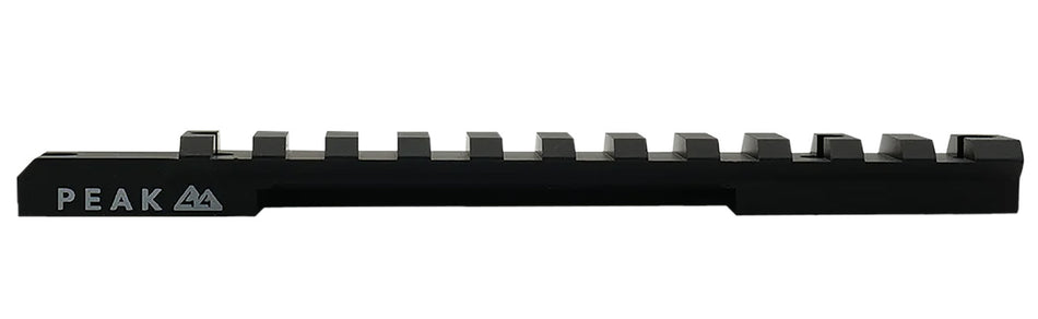 Weatherby J010005 PEAK 44 JRail Matte Black Aluminum Scope Rail for Vanguard Long Action 20 MOA Cant
