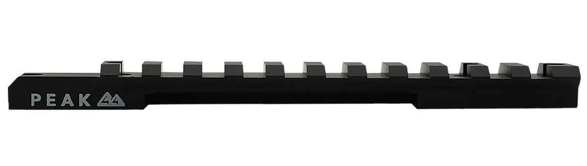 Weatherby J010006 PEAK 44 JRail Matte Black Aluminum Scope Rail for Vanguard Short Action 20 MOA Cant