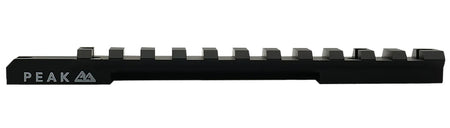 Weatherby J010006 PEAK 44 JRail Matte Black Aluminum Scope Rail for Vanguard Short Action 20 MOA Cant