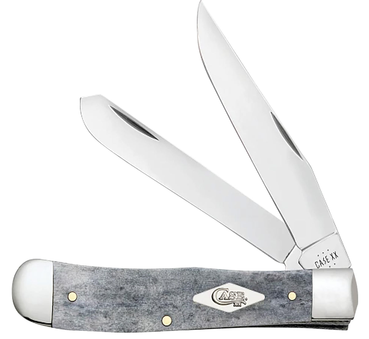 Case 34201 CopperLock 2 Folding Knife with Tru-Sharp SS Blades and Smooth Gray Bone Handle