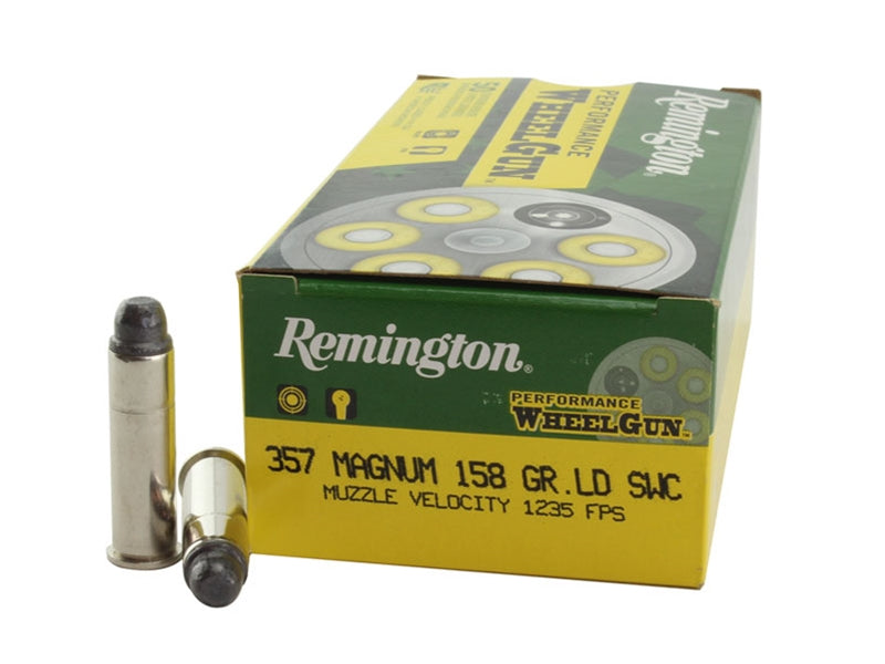 Remington Ammunition RPW357M5 Performance WheelGun357 Mag 158 GR Lead Semi Wadcutter (LSWC)