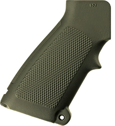 B5 Systems LS2 CAR15 Pistol Grip OD Green Polymer with Advanced Manufacturing