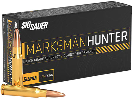 Sig Sauer 6.5mm Creedmoor Marksman Hunter 130 grain Jacketed Hollow Point ammunition