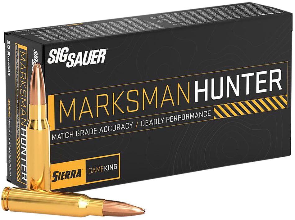 Sig Sauer 6.5mm Creedmoor Marksman Hunter 130 grain Jacketed Hollow Point ammunition