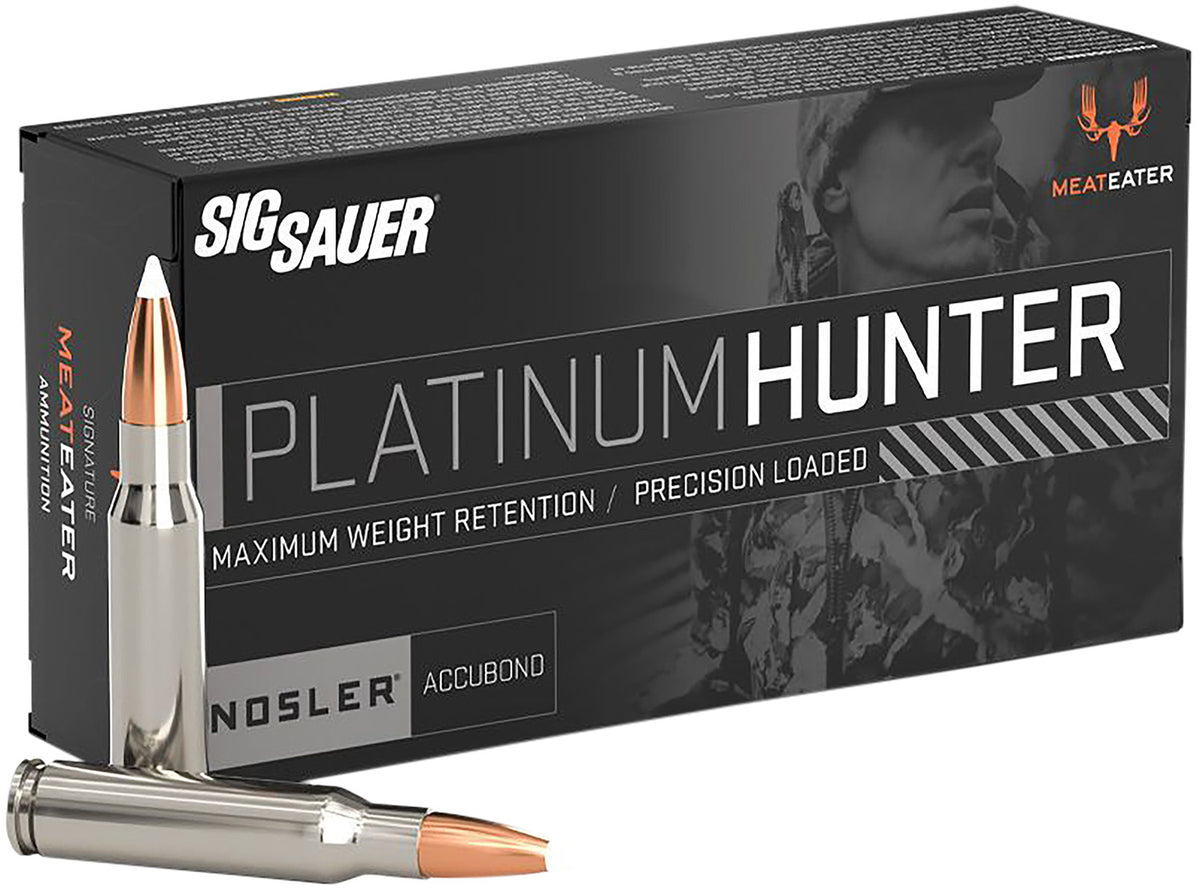 Sig Sauer .300 Winchester Mag Platinum Hunter 180 grain Nosler AccuBond Bonded Polymer Tip ammunition
