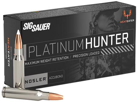 Sig Sauer 7mm Remington Mag Platinum Hunter 160 grain Nosler AccuBond Bonded Polymer Tip ammunition