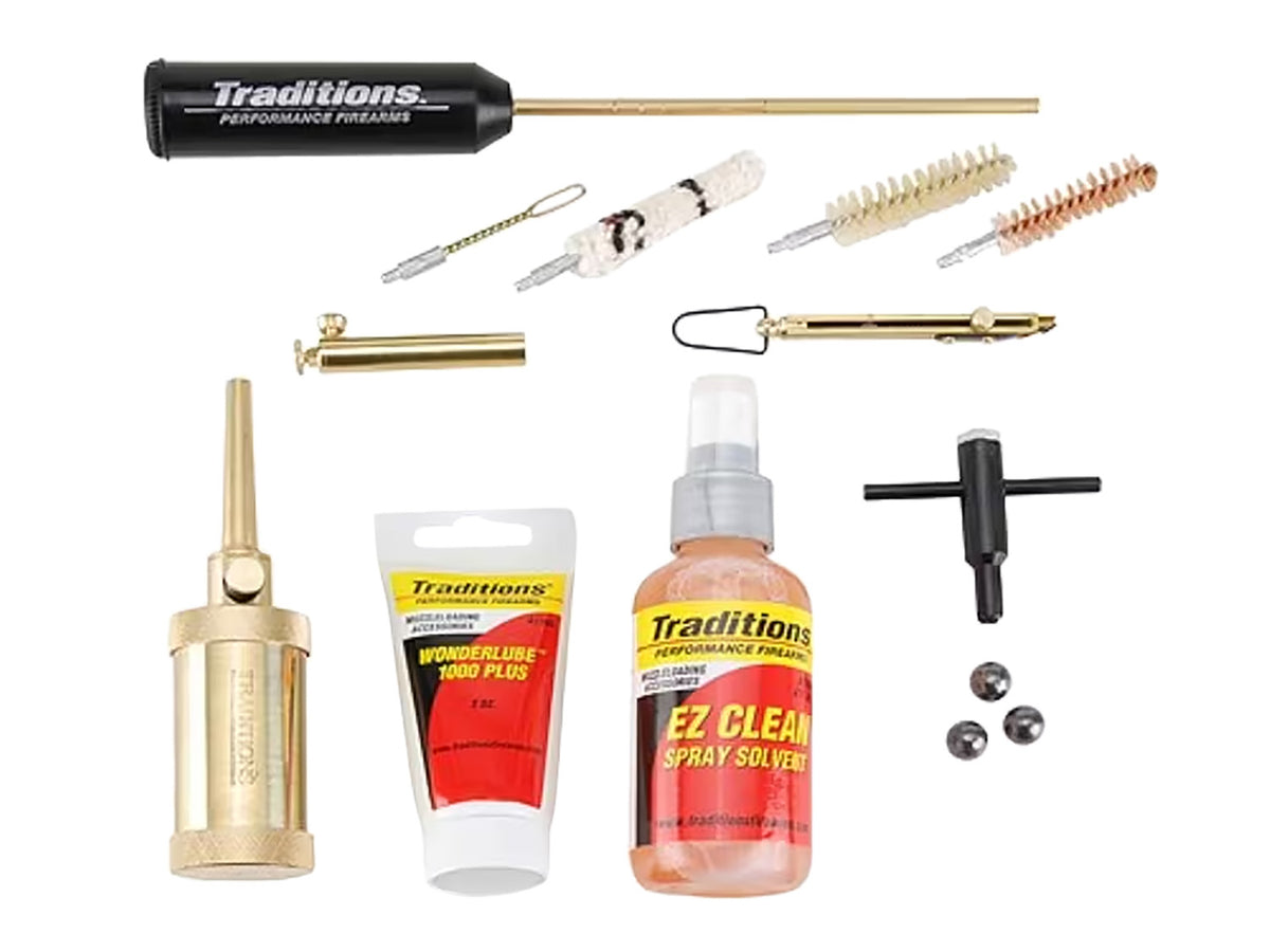 Traditions A5120 44 Caliber Revolver Sportsman Kit Nylon Bristle Brushes