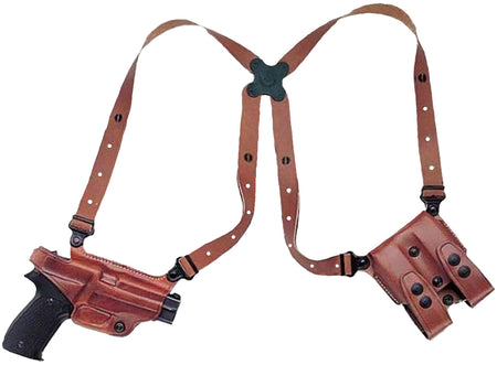 Galco Miami Classic Spider Harness Shoulder Holster System Black Leather Kahr Arms Right Hand