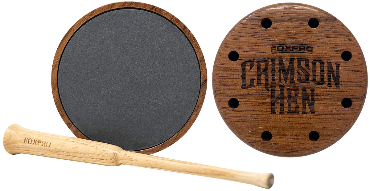 Foxpro CRIMSONSLATE Crimson Slate Turkey Pot Call - Cherry Wood