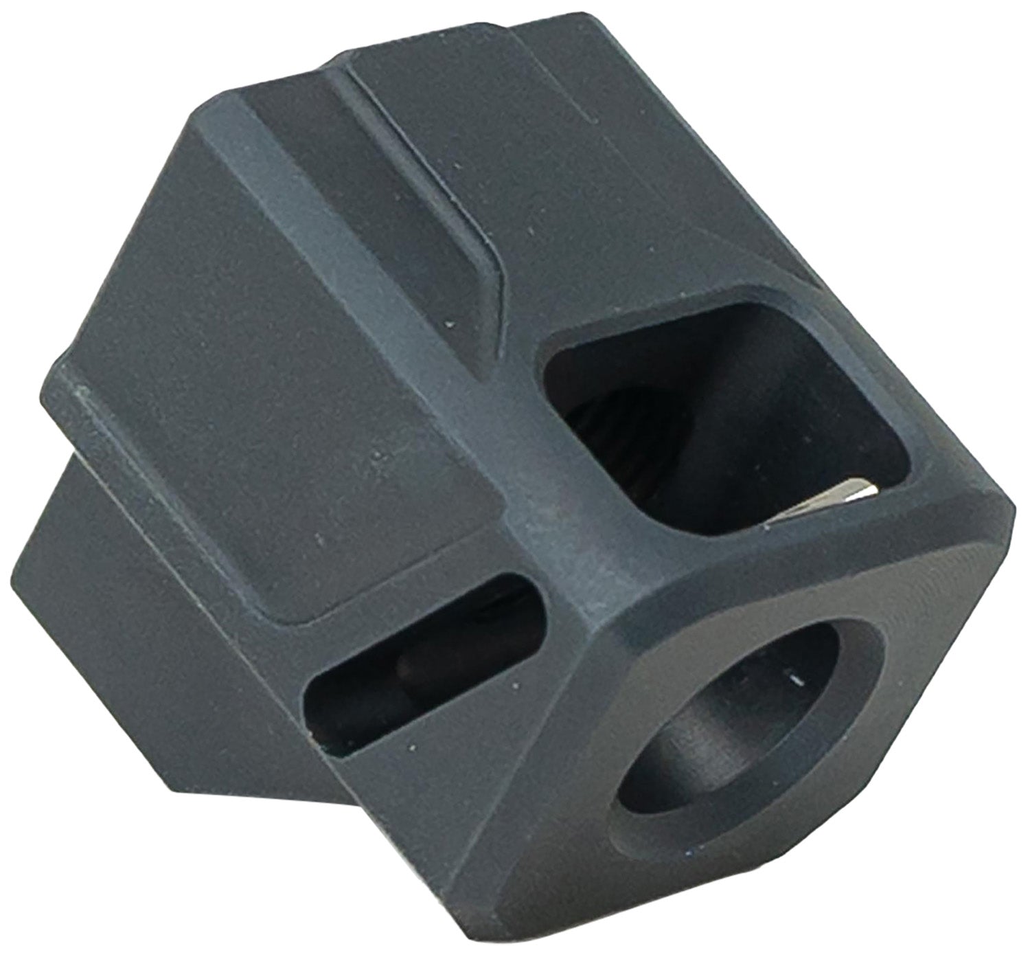 Faxon Firearms EXOS-513 Compensator 1/2x28 for Glock 19/17/34 Gen3 Black Nitride