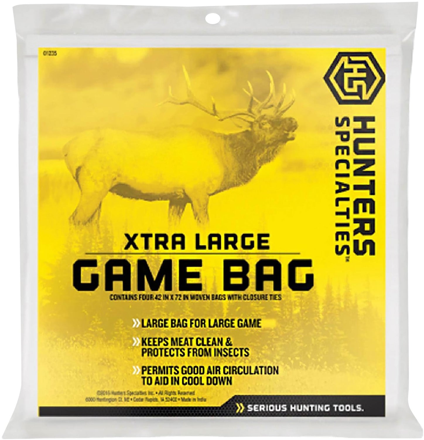 Hunters Specialties XL Deluxe Heavy-Duty Canvas Game Bag 42x72 Elk Caribou Deer