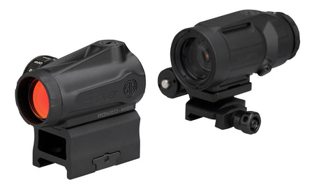 Sig Sauer Romeo-MSR Gen II w/Juliet5 Micro Magnifier 2 MOA Red Dot and 5x Magnifier Black