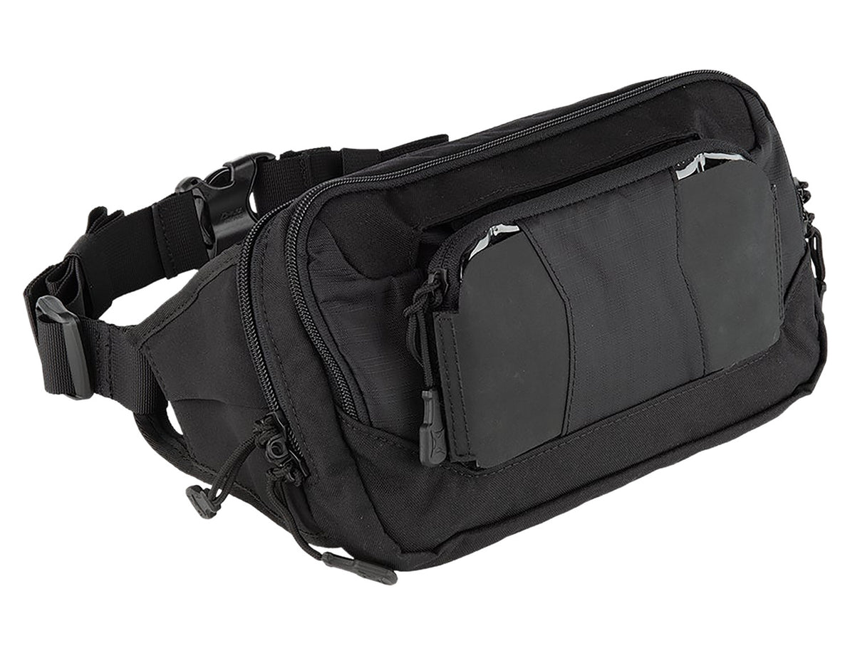 Vertx VTX5228IBK SOCP EDC Tactical Fanny Pack It's Black Mesh Pockets 17in