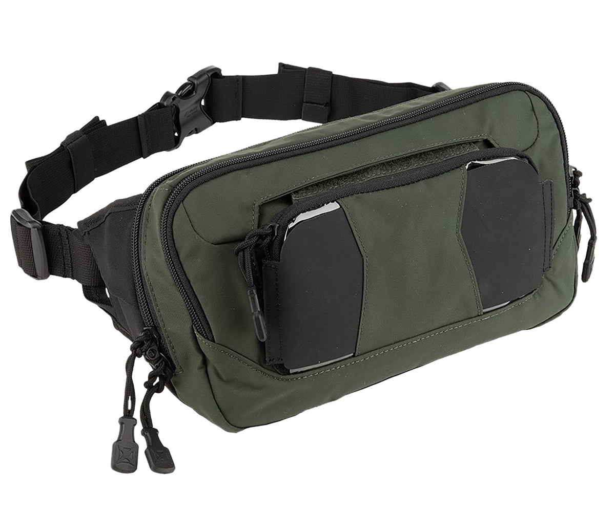 Vertx VTX5228RDGN SOCP EDC Tactical Fanny Pack Rudder Green Mesh Pockets 17in