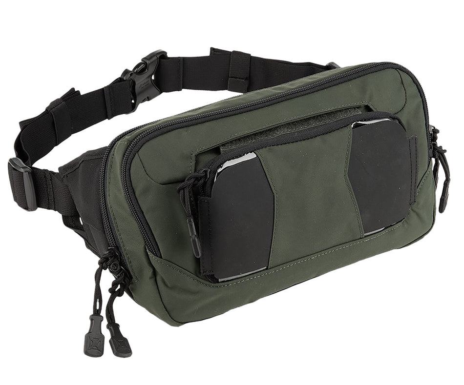 Vertx VTX5228RDGN SOCP EDC Tactical Fanny Pack Rudder Green Mesh Pockets 17in